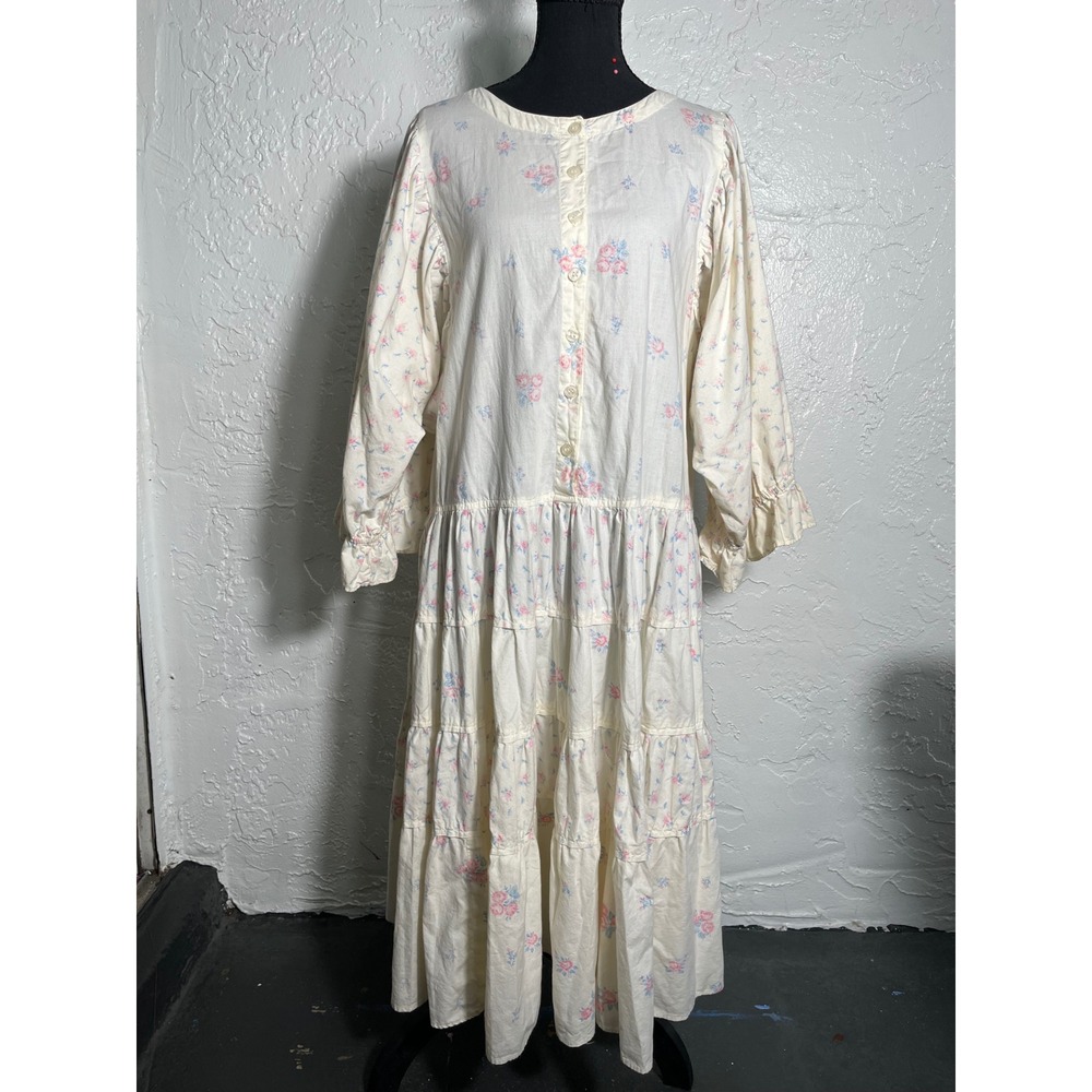 Star of India Floral Cotton Prairie Midi Dress S Cottagecore Romantic